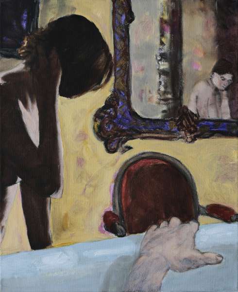 Salle de bain - 8F(46x38) - huile sur toile